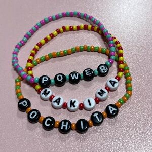 3 Chainsaw Man Themed Bracelets